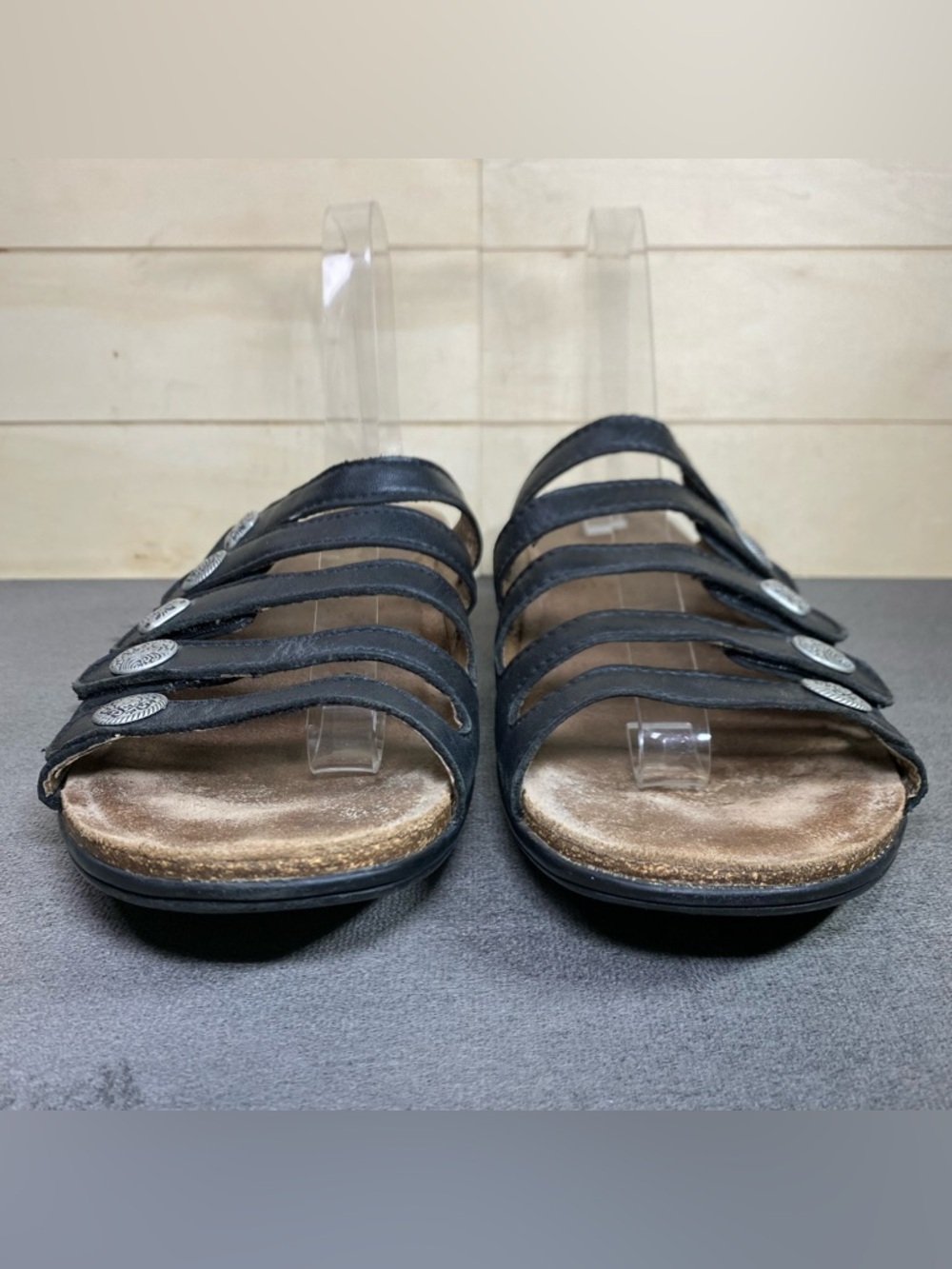 Dansko Janie Sandals Black Leather Women's Size 11 Shoes EU41 Slip-Ons - Picture 5 of 11